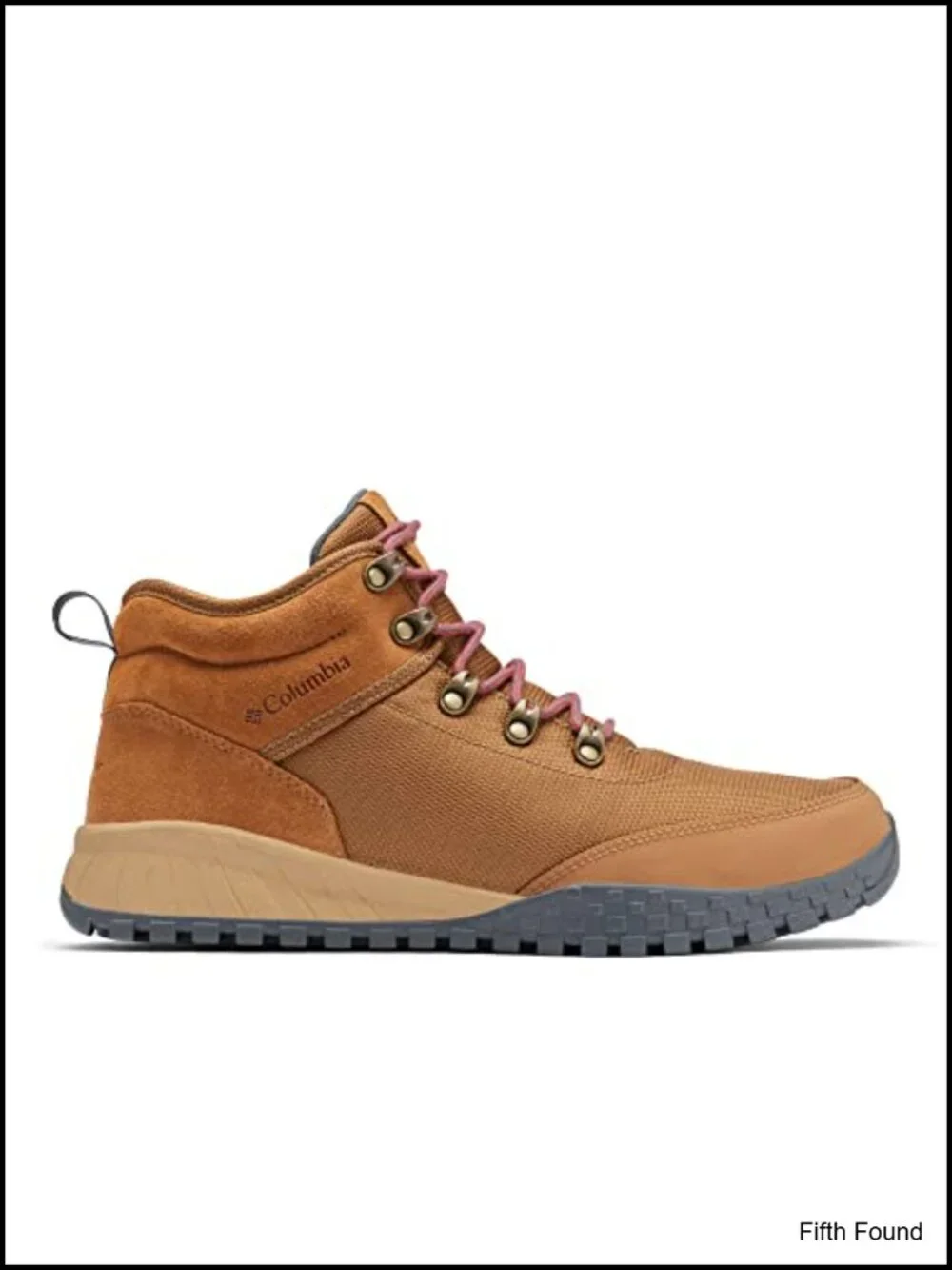 Men's Waterproof Hiking Boots Mid Ankle Leather Pull-On